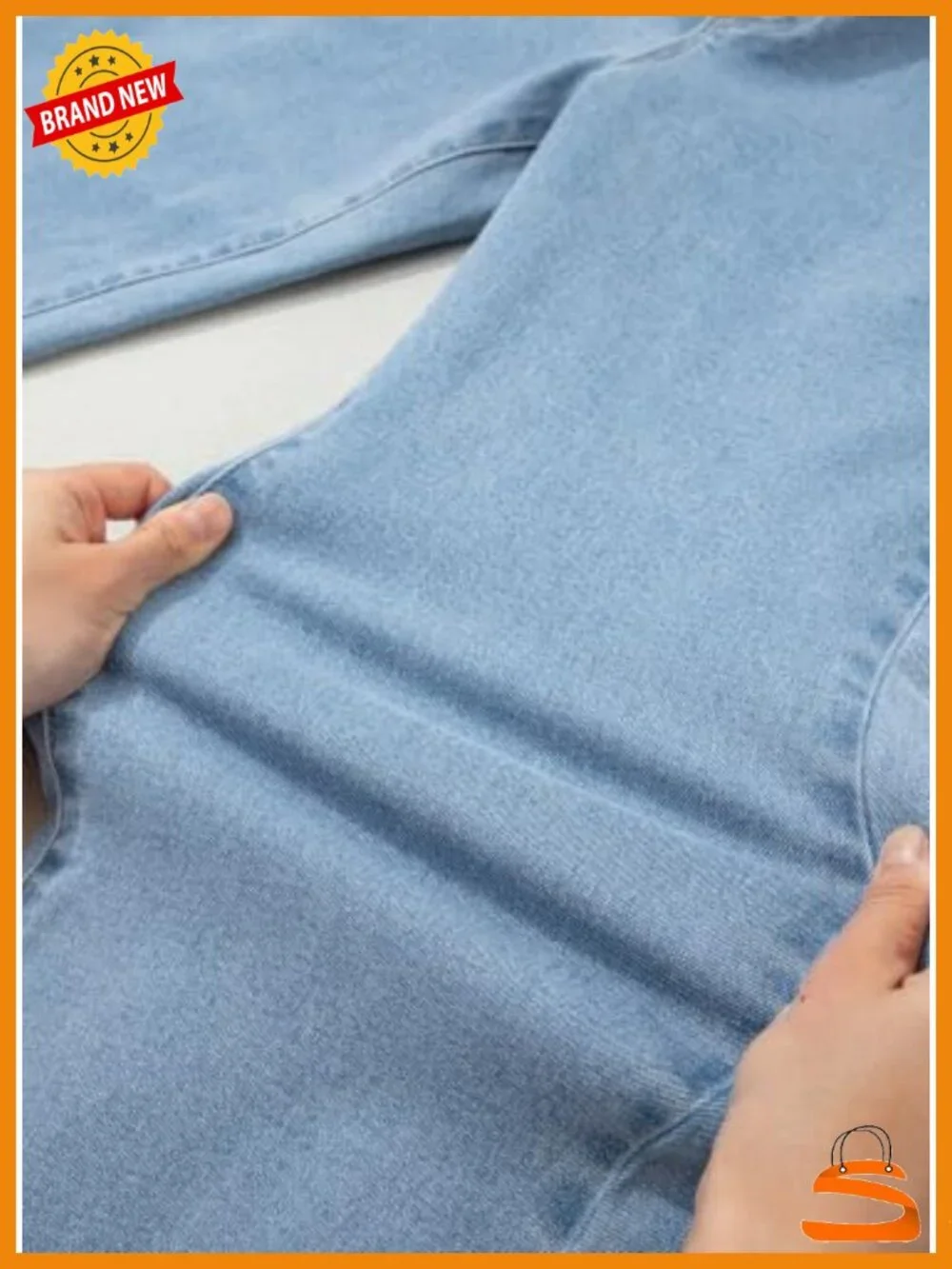 Over The Belly Straight Leg Maternity Jeans with Pockets